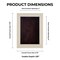 Natural Whitewash Wood Shadow Box Frame with Acrylic Front - Brown Suede Backing, 30 Sizes
